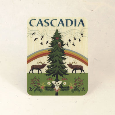 Cascadia Wood Postcard