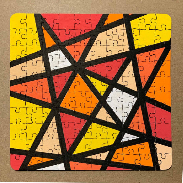 Geometric Design Jigsaw Puzzle Paint Kit