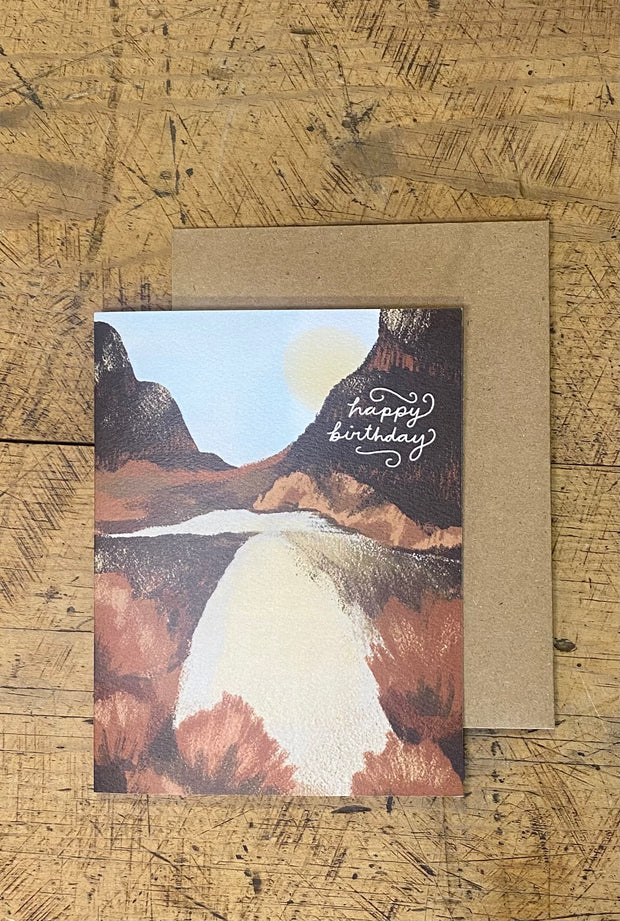Greeting Card - Happy Birthday Canyon River