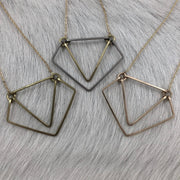 Geometric Diamond Necklace