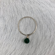 Small Hoop with Stone