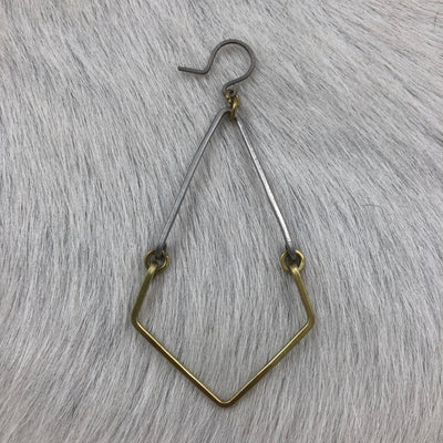 Mixed Metal Dagger Earring