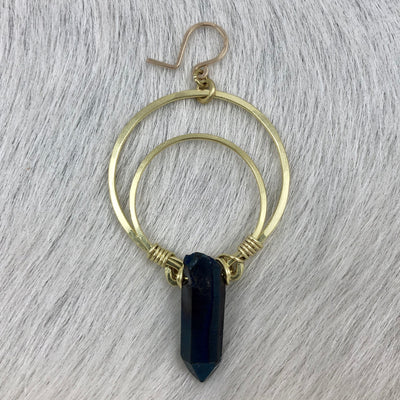 Quartz Double Hoop