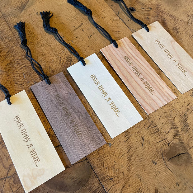 Typographic Letterpress Wood Bookmarks