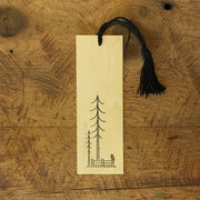 Minimal Adventure Letterpress & Watercolor Wood Bookmarks