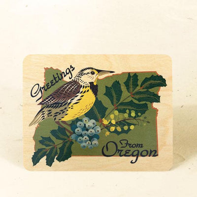 Greetings From Oregon Wooden Postcards