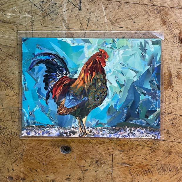 Rooster Post Card