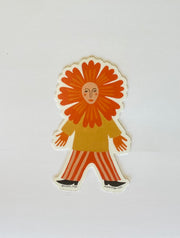 Flower Face Sticker