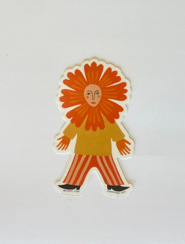 Flower Face Sticker
