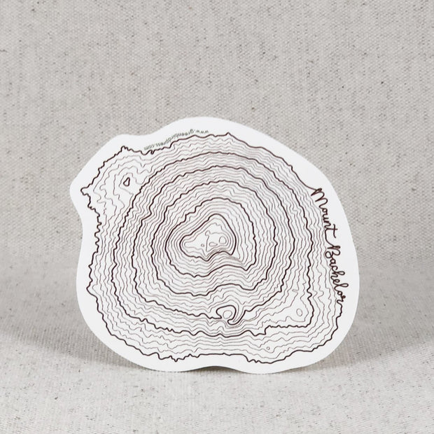 Oregon Topographic Map Stickers: Mt Bachelor, South Sister & Mt Hood